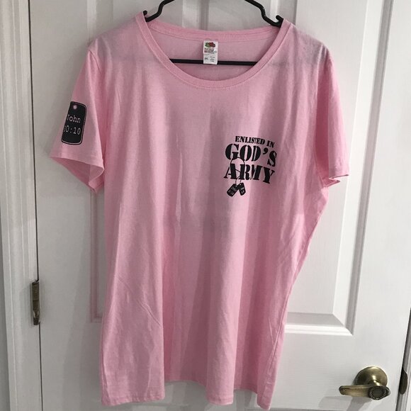 God's Army Women's Bible Verse Shirt 2XL - Picture 1 of 5